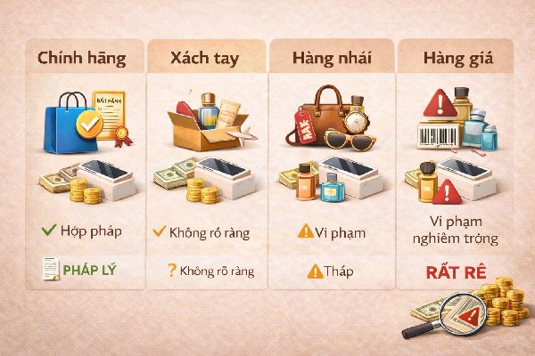 phân biệt hàng giả