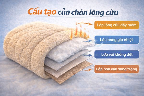 chăn lông cừu có nóng không