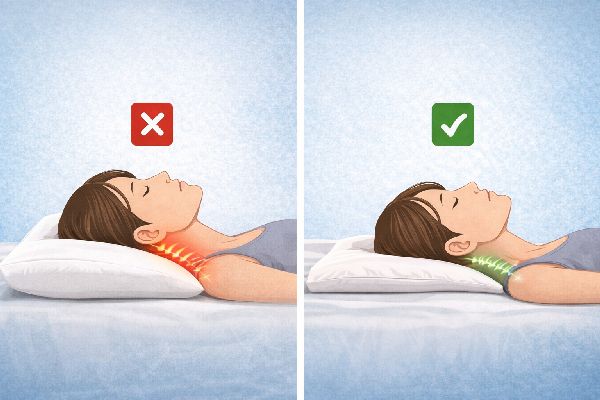 Gối cao hay thấp tốt cho cổ vai gáy