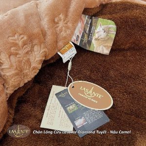 chăn lông cừu diamond tuyết