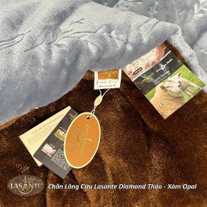 chăn lông cừu diamond thảo